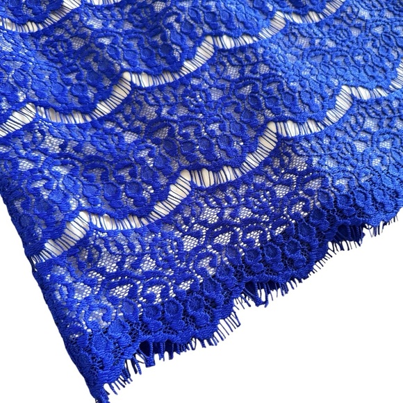 Darling Vintage Blue Candice Lace Dress size Med special event office siren 952 - Picture 6 of 16
